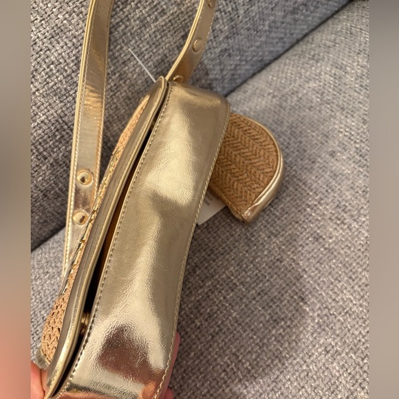 BNWT Steve Madden Gold Shoulder Bag + Coin Purse - Picture 16 of 16